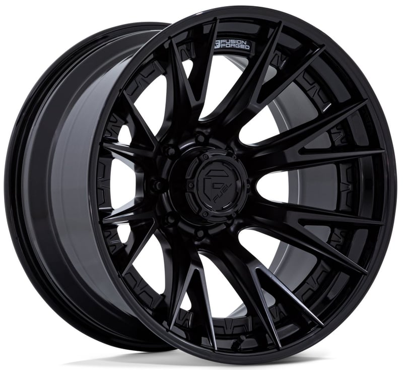20x9 fuel off-road catalyst matte black w/ gloss black lip (8-lug) fc402 8x180 1mm