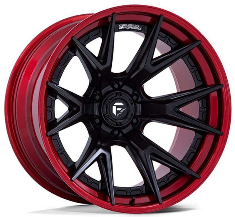 (clearance - no returns) 22x12 fuel off-road catalyst matte black w/ candy red lip (6-lug) fc402Â (* may require trimming) 6x135 -44mm