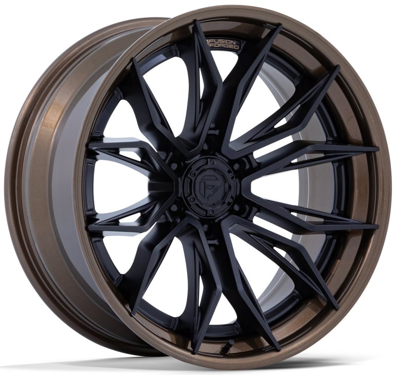 Fuel Off-Road FC404 Mutiny (6-Lug) Matte Black w/ Gloss Bronze Lip