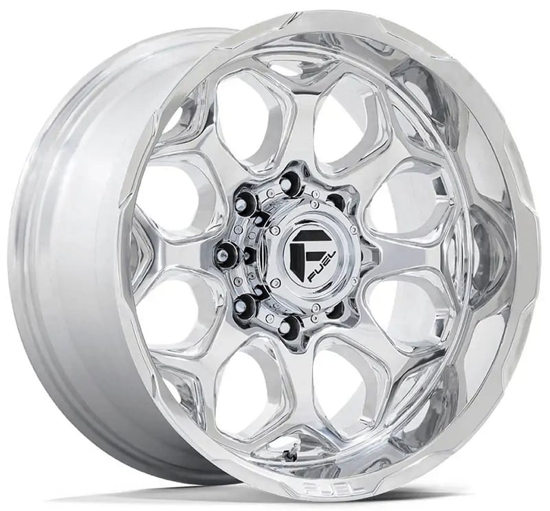 (clearance - no returns) 22x12 fuel off-road scepter polished milled fc862 (* may require trimming) 5x5/127 -44mm