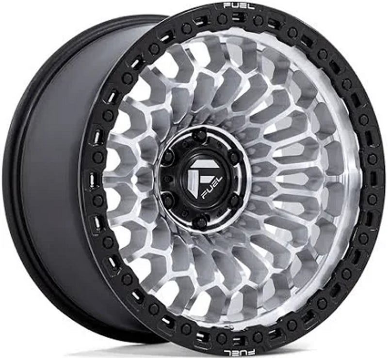 20x10 fuel off-road sinister machined w/ matte black lip fc870 6x5.5/139.7 -18mm