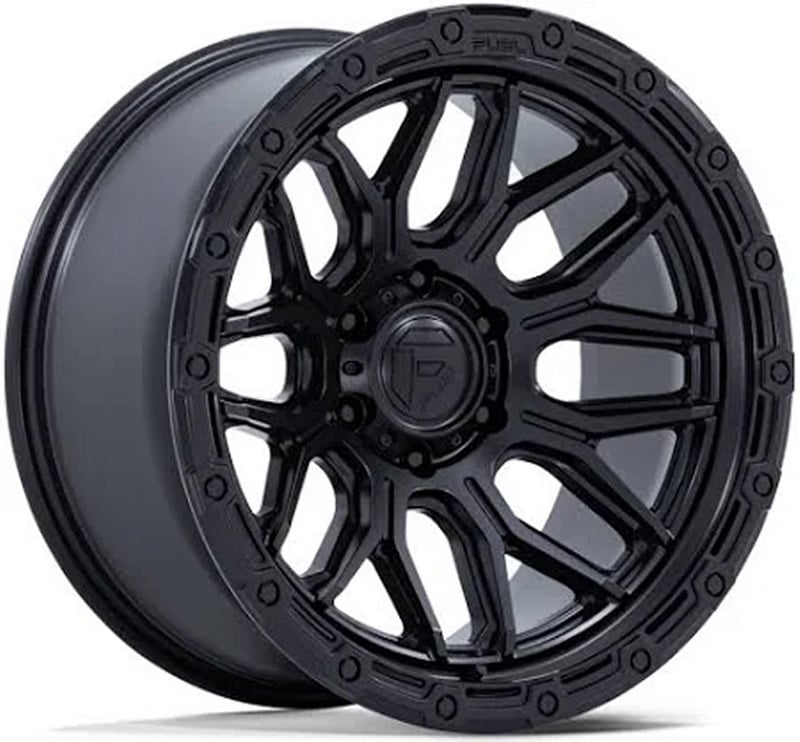 20x10 fuel off-road surge matte black w/ gloss black lip fc881 6x5.5/139.7 -18mm