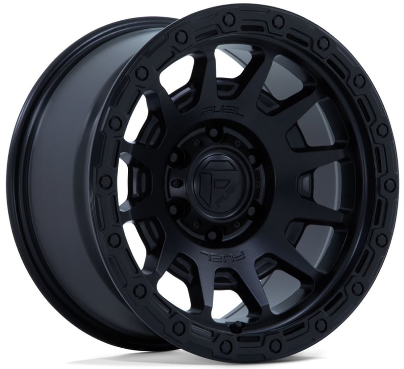 Fuel Off-Road FC884 Fortress Matte Black w/ Gloss Black Lip