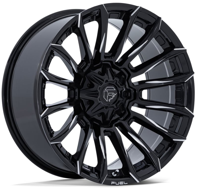 20x9 fuel off-road blade gloss black milled fc889 8x170 20mm
