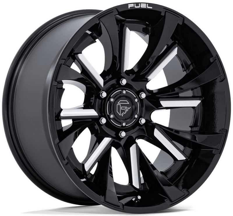 22x10 fuel off-road tantrum gloss black milled fc895 6x135 -18mm