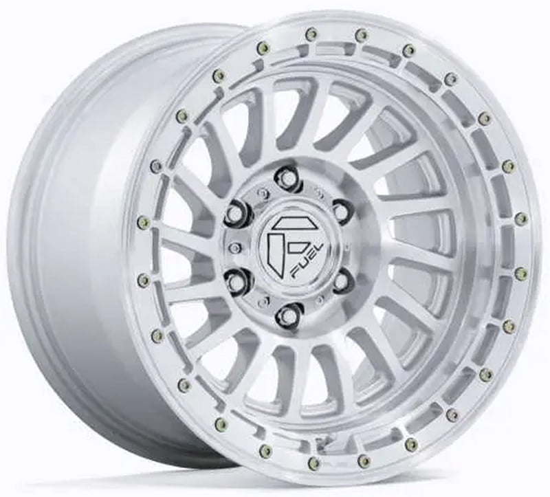 17x9 fuel off-road havoc gloss silver machined fc897 6x135 1mm
