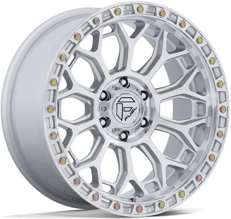 17x9 fuel off-road talon gloss silver machined fc901 6x5.5/139.7 1mm