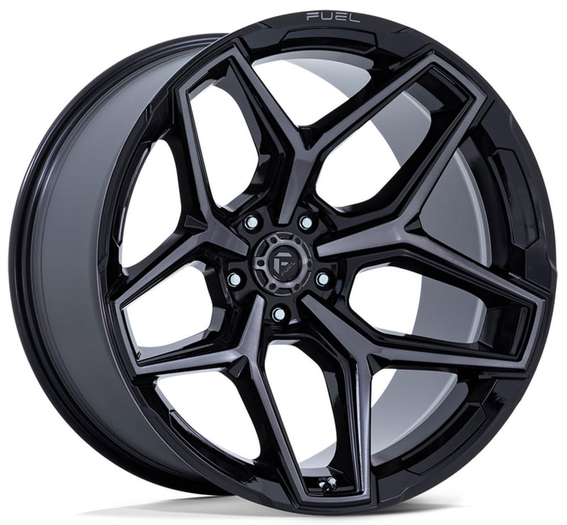 Fuel Off-Road Flux FC854 (5-Lug) Gloss Black w/ Brushed Gray DDT