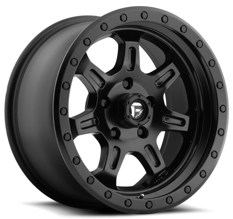 17x8.5 fuel off-road jm2 matte black w/ black ring d572 6x5.5/139.7 -6mm