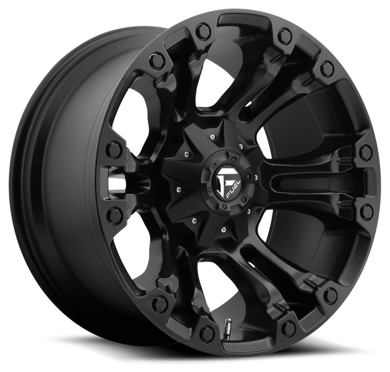 17x9 fuel off-road vapor all matte black d560 6x135 6x5.5/139.7 -12mm