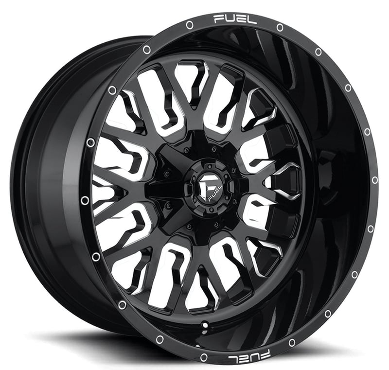 20x10 fuel off-road stroke gloss black milled d611 6x135 6x5.5/139.7 -19mm
