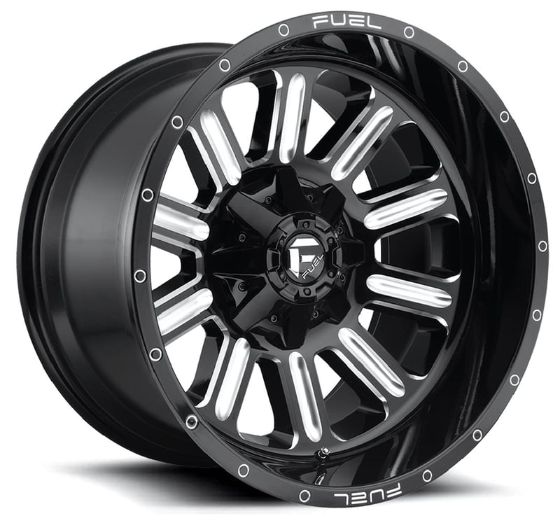 18x9 fuel off-road hardline gloss black milled d620 8x170 1mm