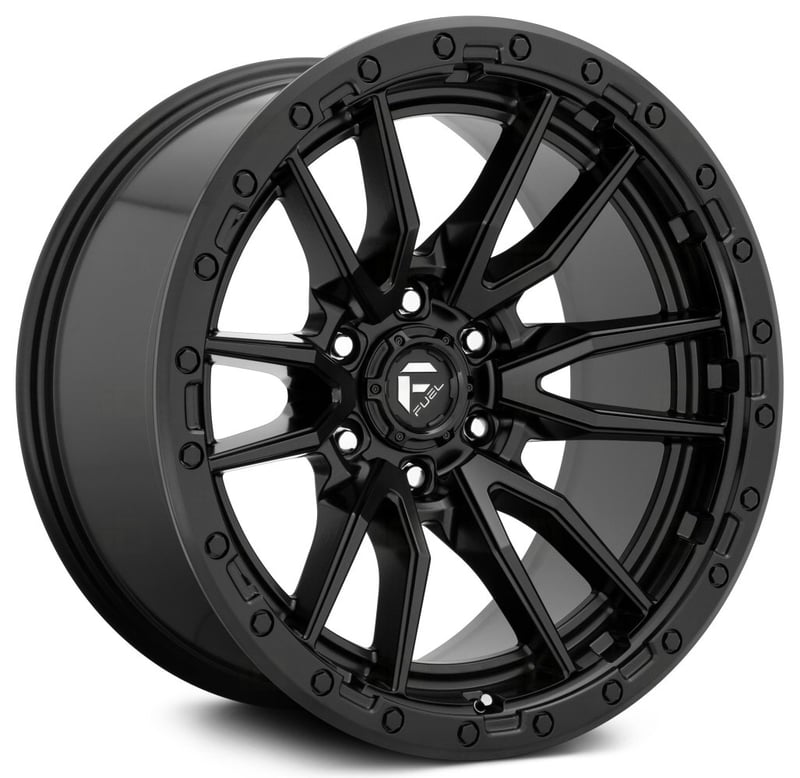 20x9 fuel off-road rebel 6 matte black d679 (6 lug) 6x5.5/139.7 20mm