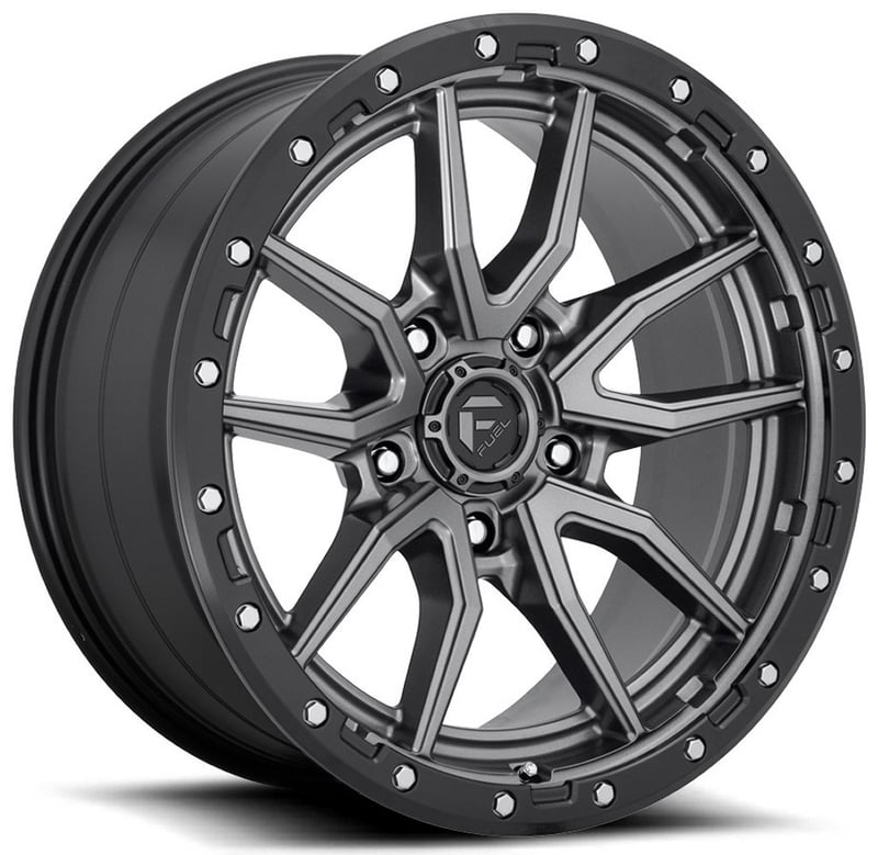 Fuel Off-Road D680 Rebel 5 Anthracite w/ Black Lip