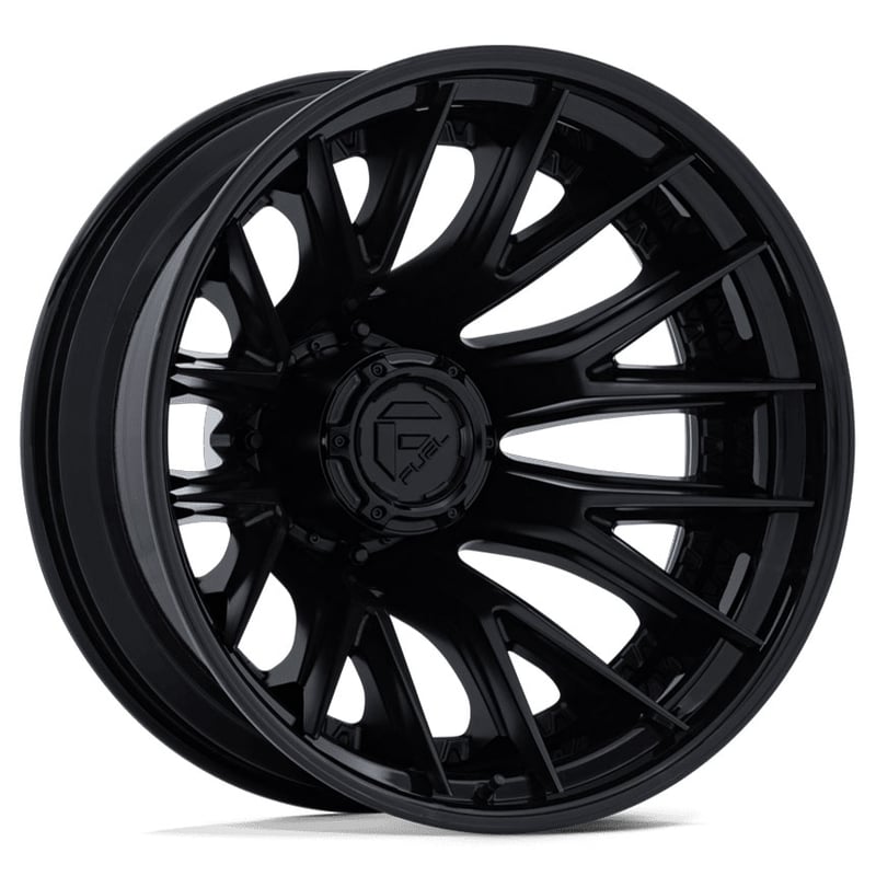 20x8.25 fuel off-road d406 catalyst dually rear matte black w/ gloss black lip 8x210 -221mm 154.3c.b.