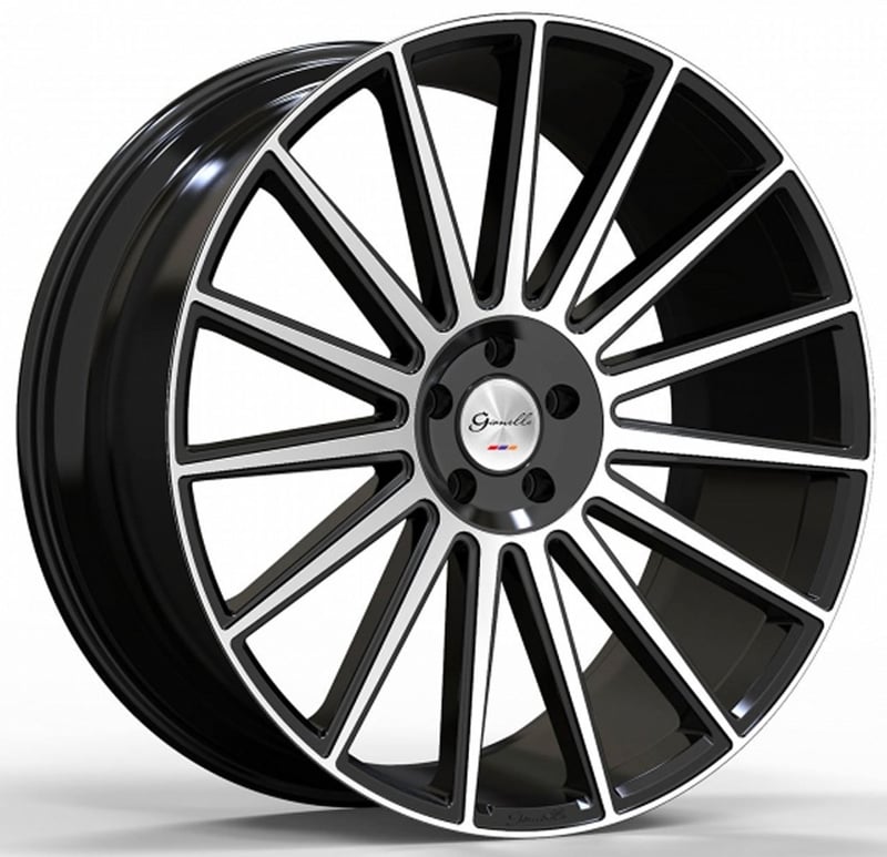 24x10 gianelle verdi gloss black w/ machined face (custom)