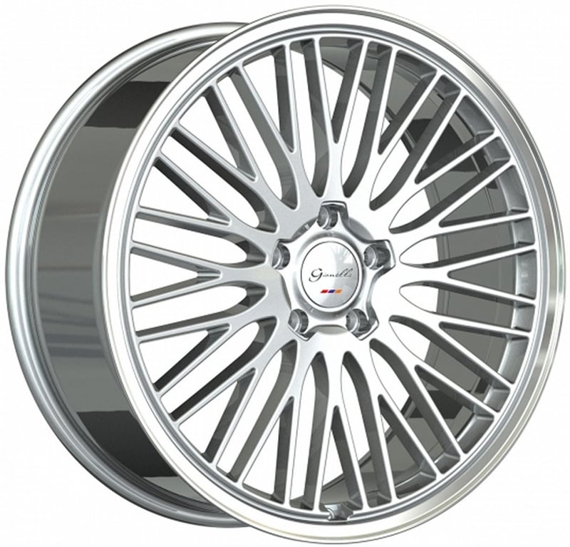 24x10 gianelle aria silver machined (flow formed) (deep concave) (custom)