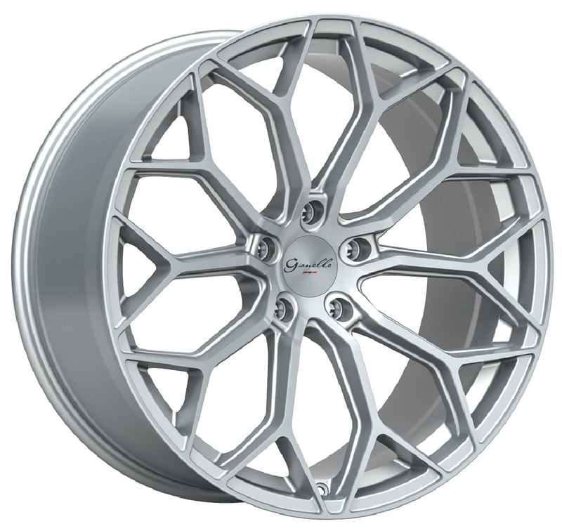 20x8.5 gianelle monte carlo gloss silver w/ machined face 5x120 35mm