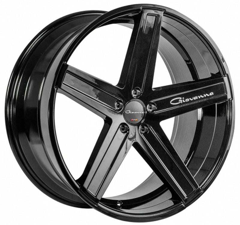 20x8.5 giovanna dramuno-5 gloss black 5x112 35mm