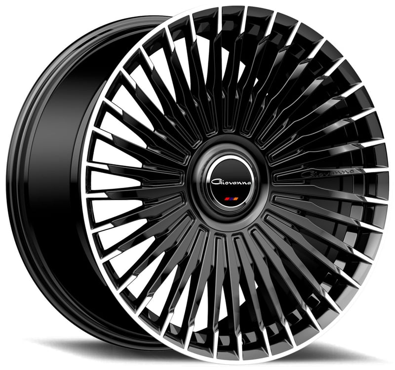 22x10.5 giovanna tulum gloss black machined tips 5x4.5/114.3 5x120 35mm