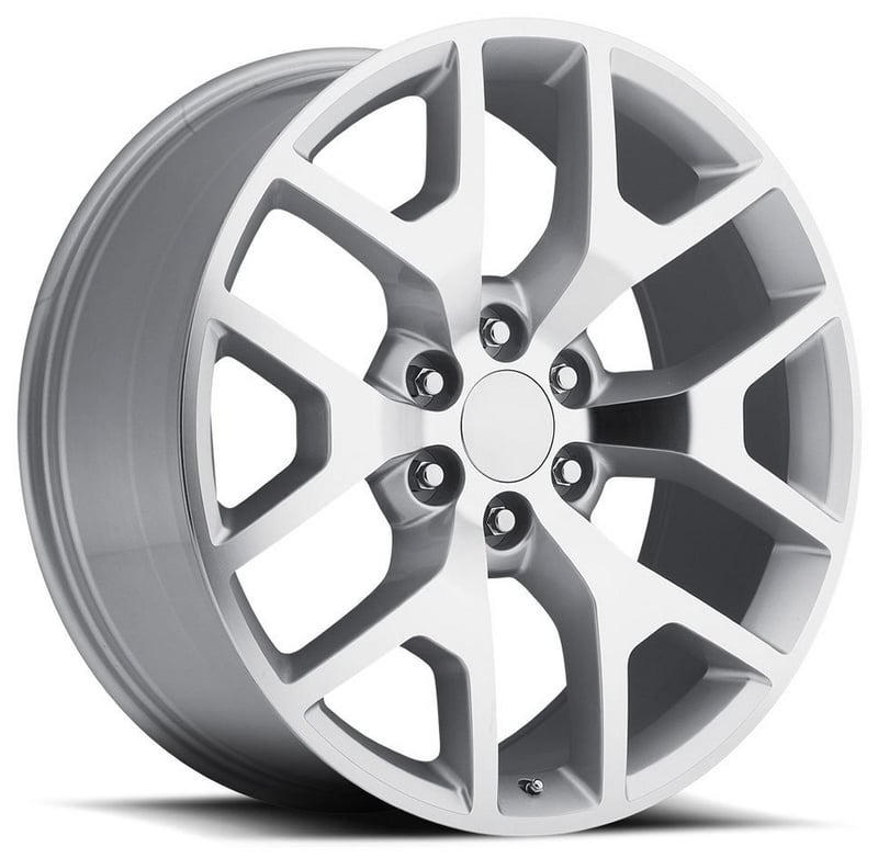 Factory Reproductions Replica GMC Sierra FR44 Replica Wheel Silver Machined Face