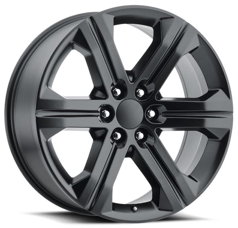22x9 gmc sierra replica wheel satin black fr47 6x5.5/139.7 24mm