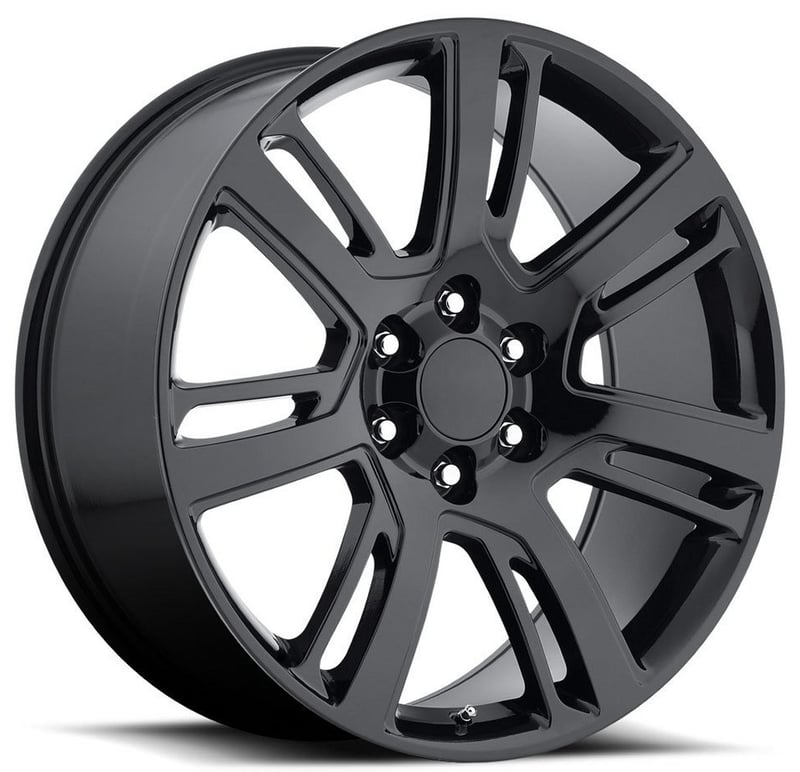 Factory Reproductions Replica Cadillac Escalade 2015 FR48 Replica Wheel Gloss Black