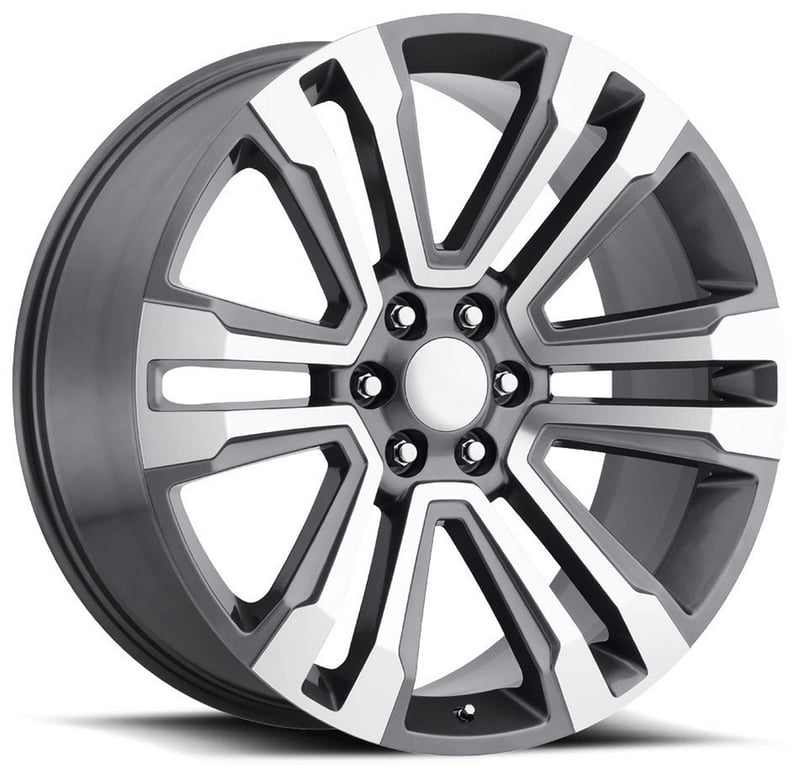 Factory Reproductions Replica Cadillac Escalade Truck FR72 Replica Wheel Grey Machined Face