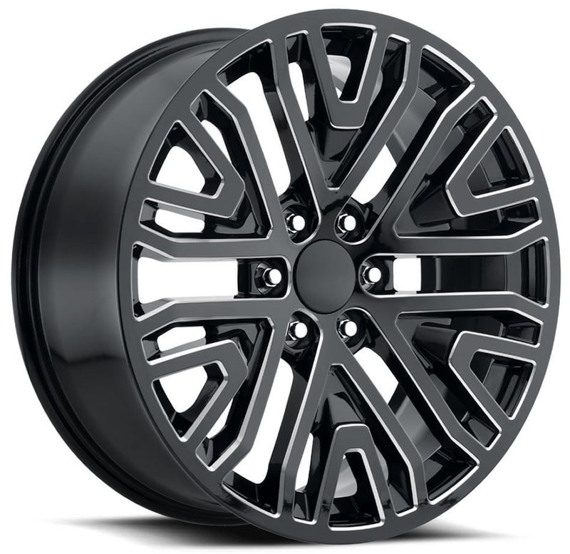 Factory Reproductions Replica GMC 2019 Mesh FR93 Replica Wheel Gloss Black w/ Ball Milled