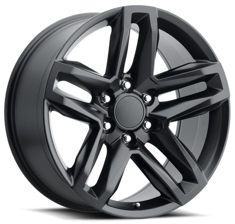 22x9 chevrolet 2019 silverado z71 trail boss replica wheel satin black fr94 6x5.5/139.7 15mm
