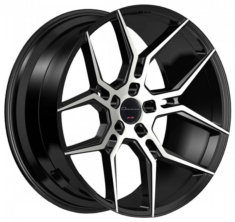 26x10 giovanna haleb gloss black w/ machined face (custom)