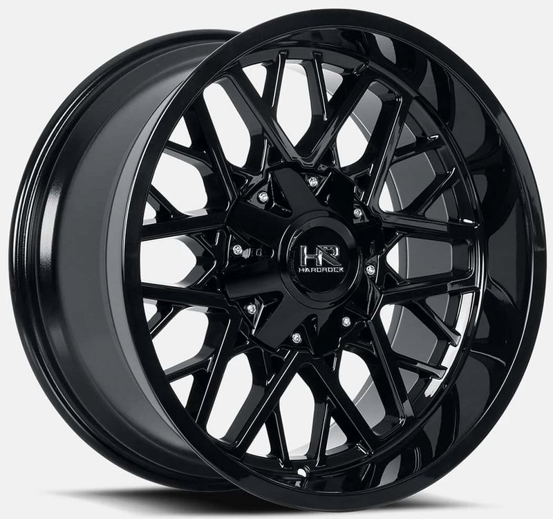 20x9 hardrock off-road h714 gloss black 8x6.5/165 0mm