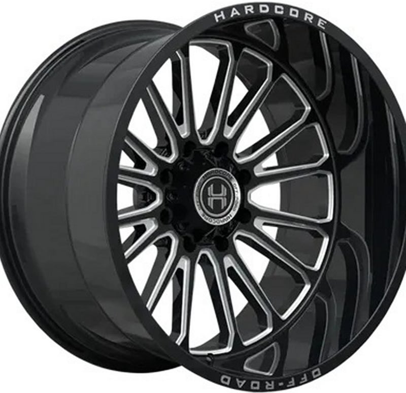 22x12 hardcore off-road hc108 gloss black milled (* may require trimming) 6x135 6x5.5/139.7 -44mm