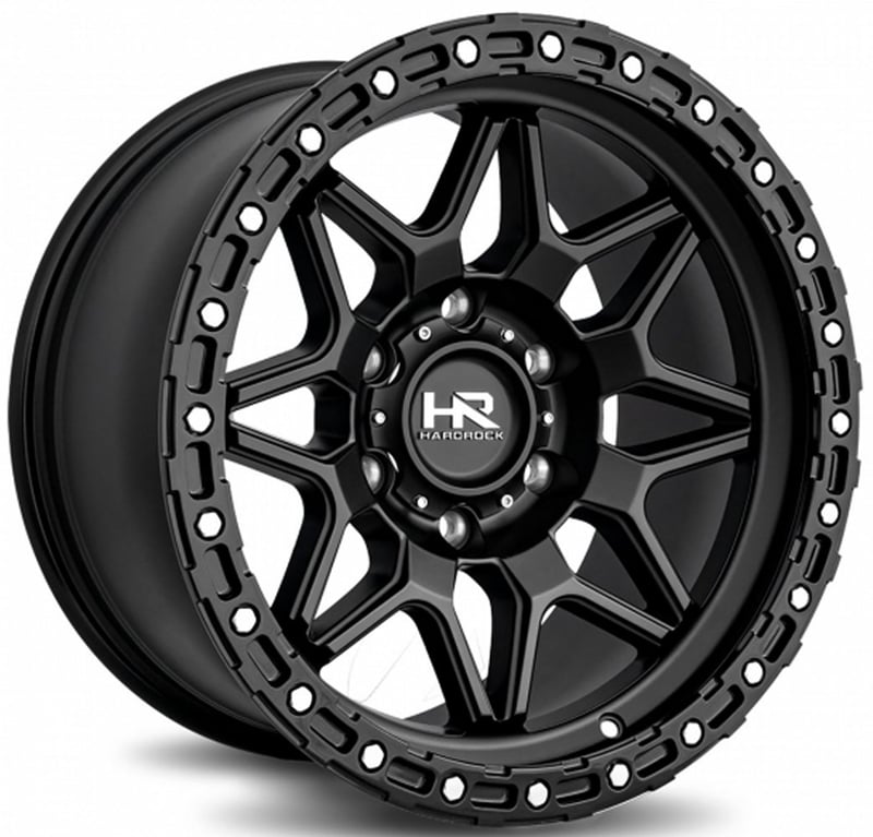 20x10 hardrock off-road h105 matte black 6x5.5/139.7 -19mm