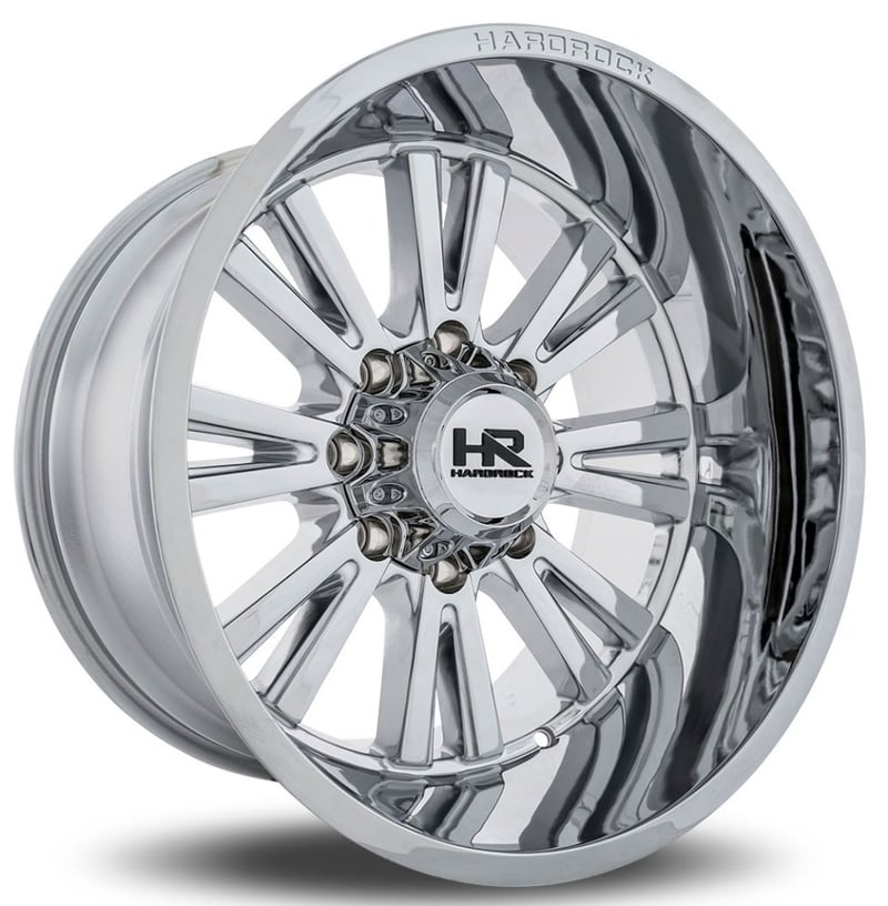 20x12 hardrock off-road h503 spine xposed chrome (* may require trimming) 6x135 -44mm
