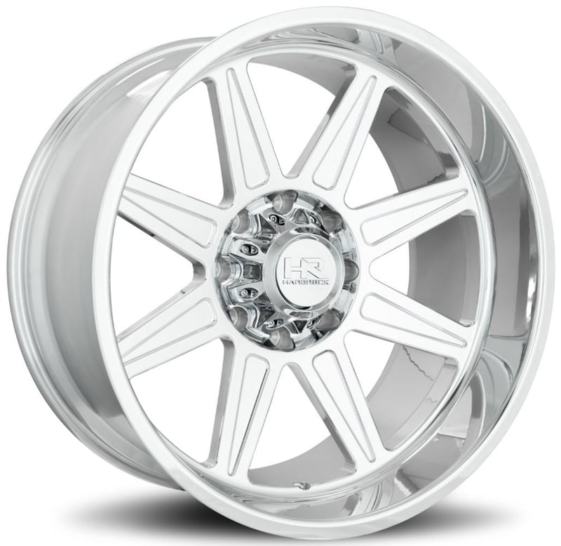 22x12 hardrock off-road h906 polished (concave forged) (* may require trimming) 8x180 -51mm