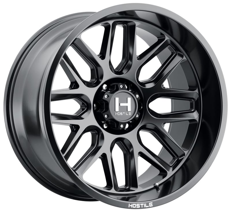 (special pricing) 24x14 hostile h120 vulcan asphalt (* may require trimming) 6x5.5/139.7 -76mm