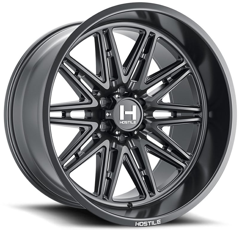 20x9 hostile h126 maniac asphalt (6 lug) 6x5.5/139.7 12mm