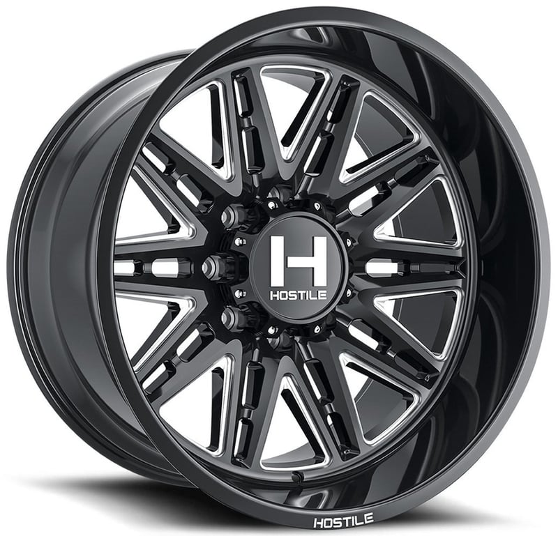20x12 hostile h126 maniac blade cut (* may require trimming) 8x6.5/165 -44mm