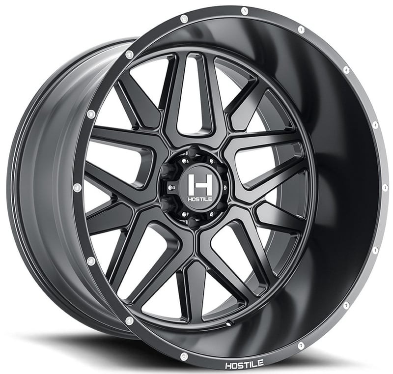 22x10 hostile h128 diablo asphalt (6 lug) 6x135 -25mm