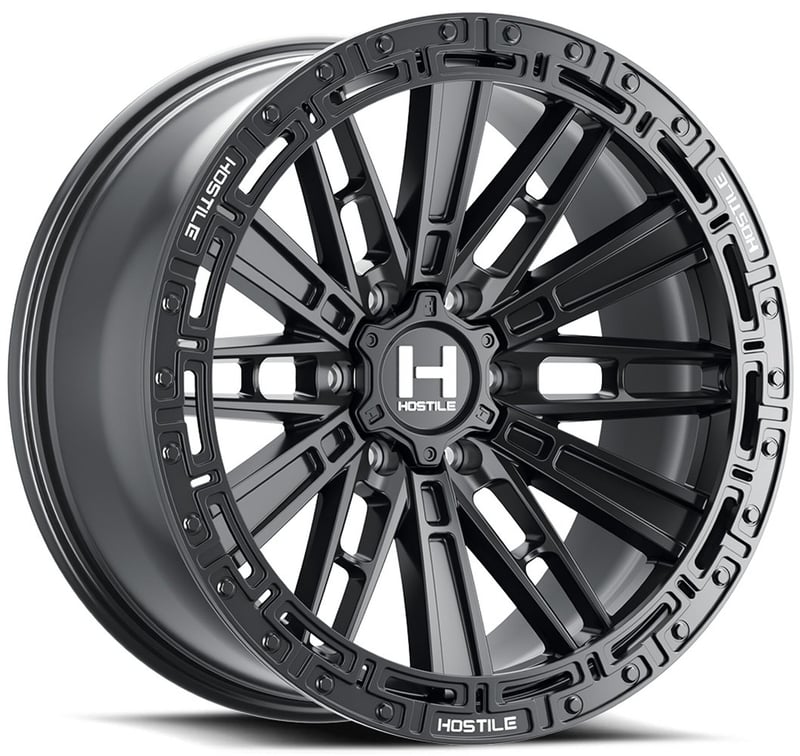 17x9 hostile h129 mojave asphalt (6 lug) 6x5.5/139.7 0mm