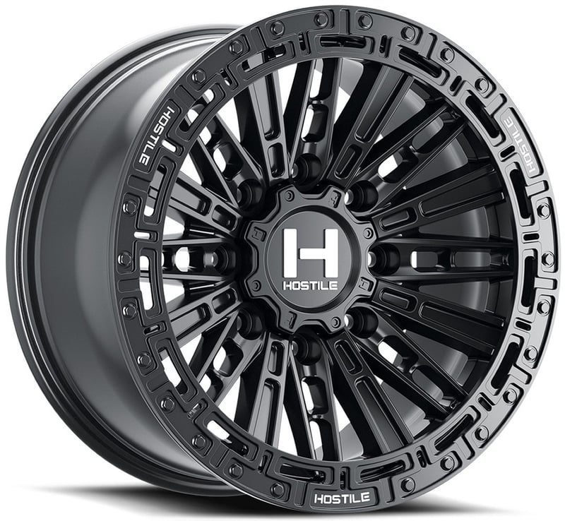 18x9 hostile h129 mojave asphalt (8 lug) 8x180 12mm