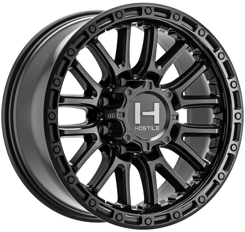 (special pricing) 20x9 hostile h135 ridgecrest asphalt (8 lug) 8x6.5/165 1mm