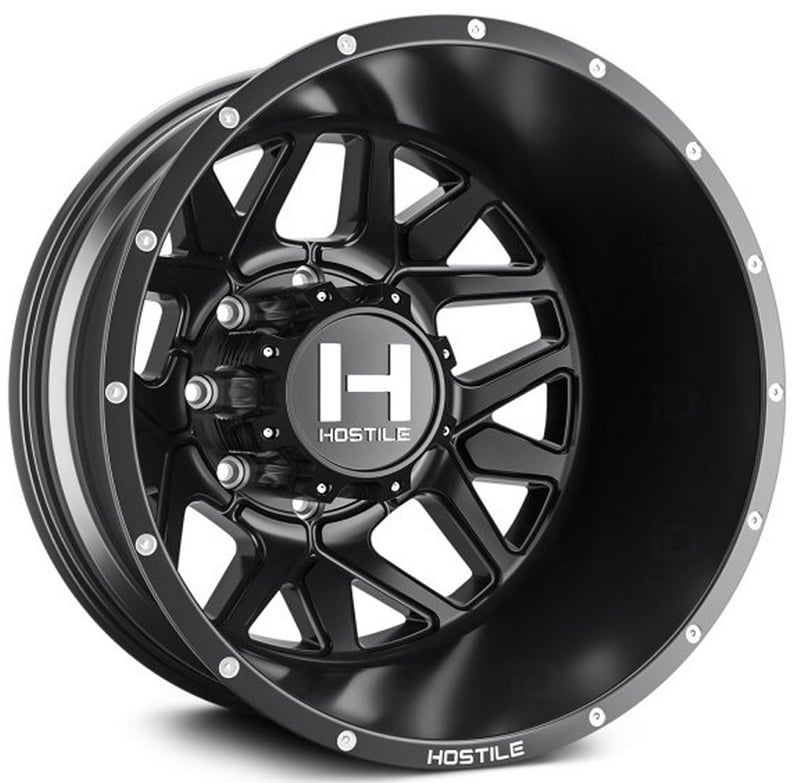 22x8.25 hostile h402 diablo dually rear asphalt 8x210 -221 mm 154.3 c.b.