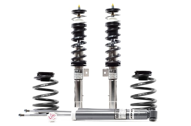 h&r street perf coil overs 98-05 volkswagen golf/jetta vr6/tdi/1.8t/2.0l mk4 street perf. ss coil over (damping adjustable) 36525-1