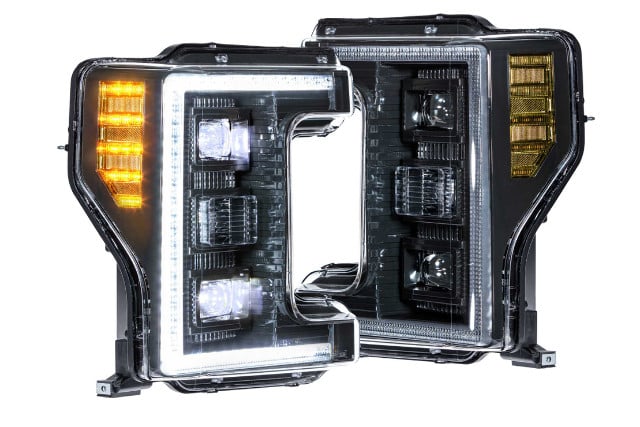 morimoto xb hybrid led headlights: ford super duty (17-19) (pair / asm) lf554