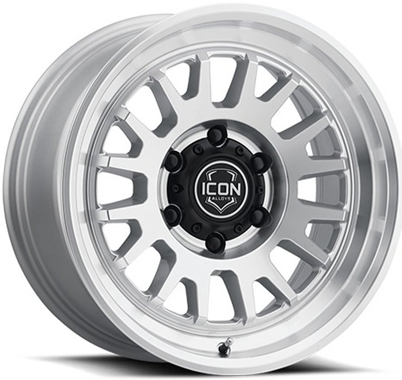 17x8.5 icon anza silver machined 6x135 6mm