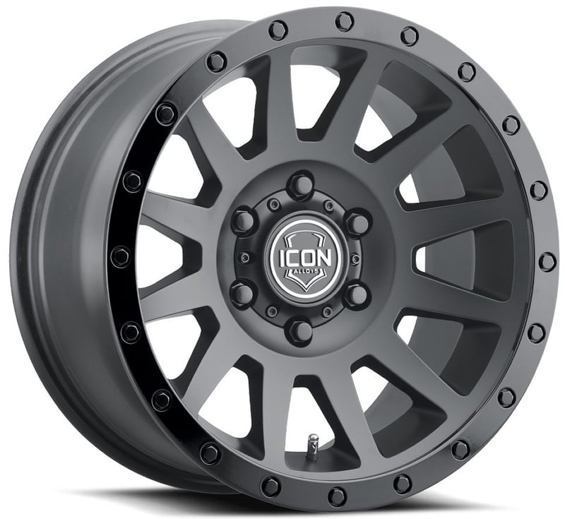 18x9 icon compression double black 5x150 25mm