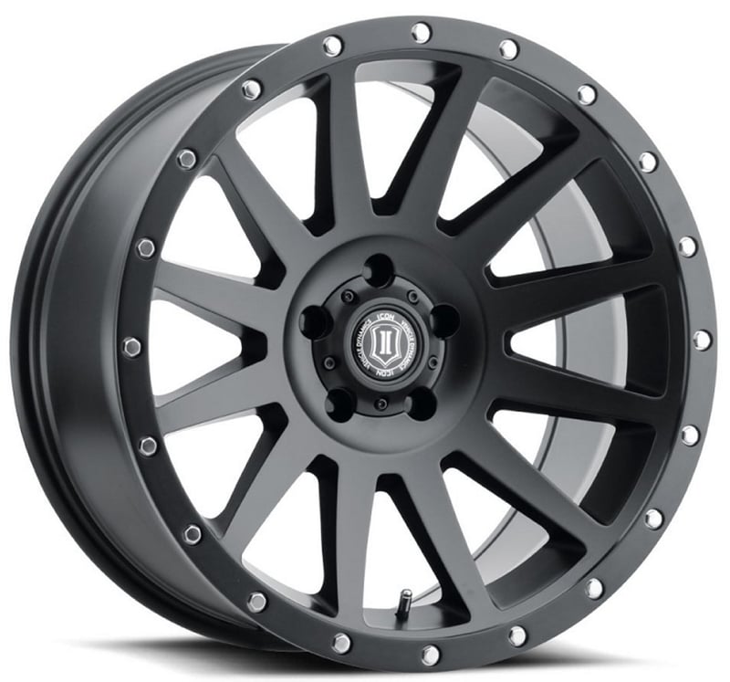 20x10 icon compression satin black (5 lug) 5x150 -19mm