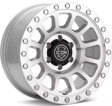 18x9 icon hulse silver machined 6x135 6mm